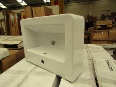 4x Standard wash basin 600 x 440mm, new and boxed. BAS1001