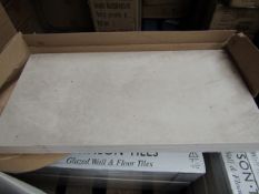 10x Packs of 5 Cambridge Old stone Textured 300x600 wall and floor tiles by Johnsons, new. The RRP