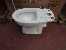 4x Victoria Plumb Elena CC pan I13WCP toilet pan, new and boxed.