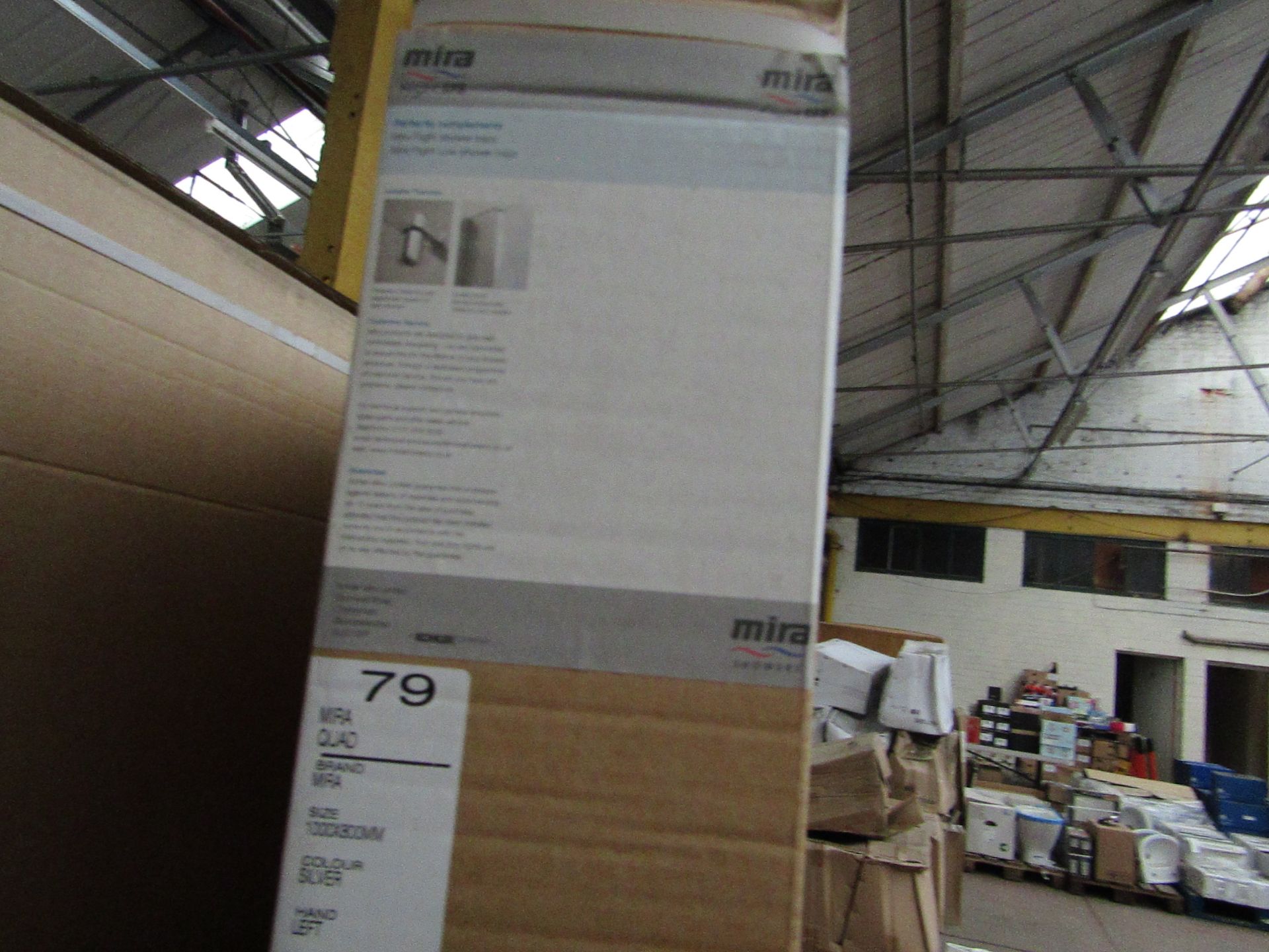 Mira left hand 1000 x 800mm quad door, new and boxed. 108094