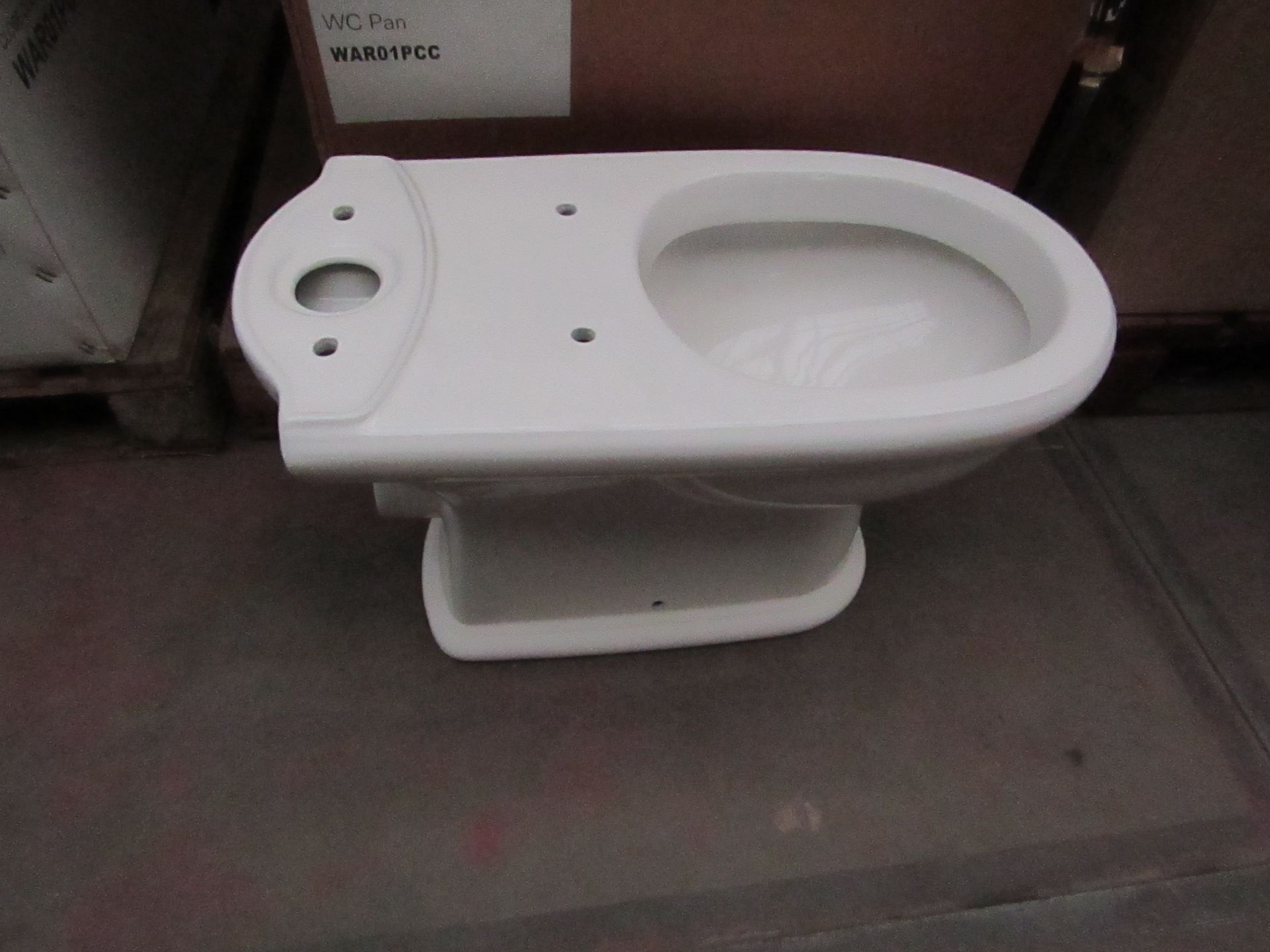Victoria Plumb WC toilet pan WAR01PCC, new and boxed.