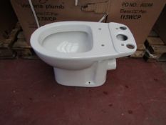 4x Victoria Plumb Elena CC pan I13WCP toilet pan, new and boxed.