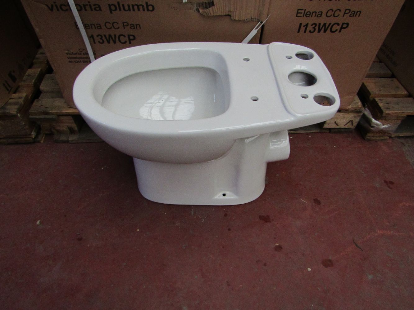 SUPER LOW OPEN BIDS! Fresh delivery of bathroom stock including; Johnson Tiles, toilet pans, bathroom accessories and much more!