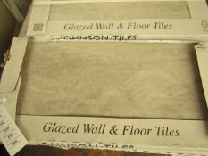 2x Packs of 5 Grey Ashley wall 300x600 wall and Floor Tiles By Johnsons, New, the RRP per pack is £