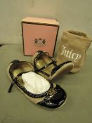 Juicy Couture Rhonda fold up Ballet pumps, new size 37.5