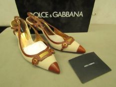 Dolce and Gabbana Yankee sling shoes new size 37.5