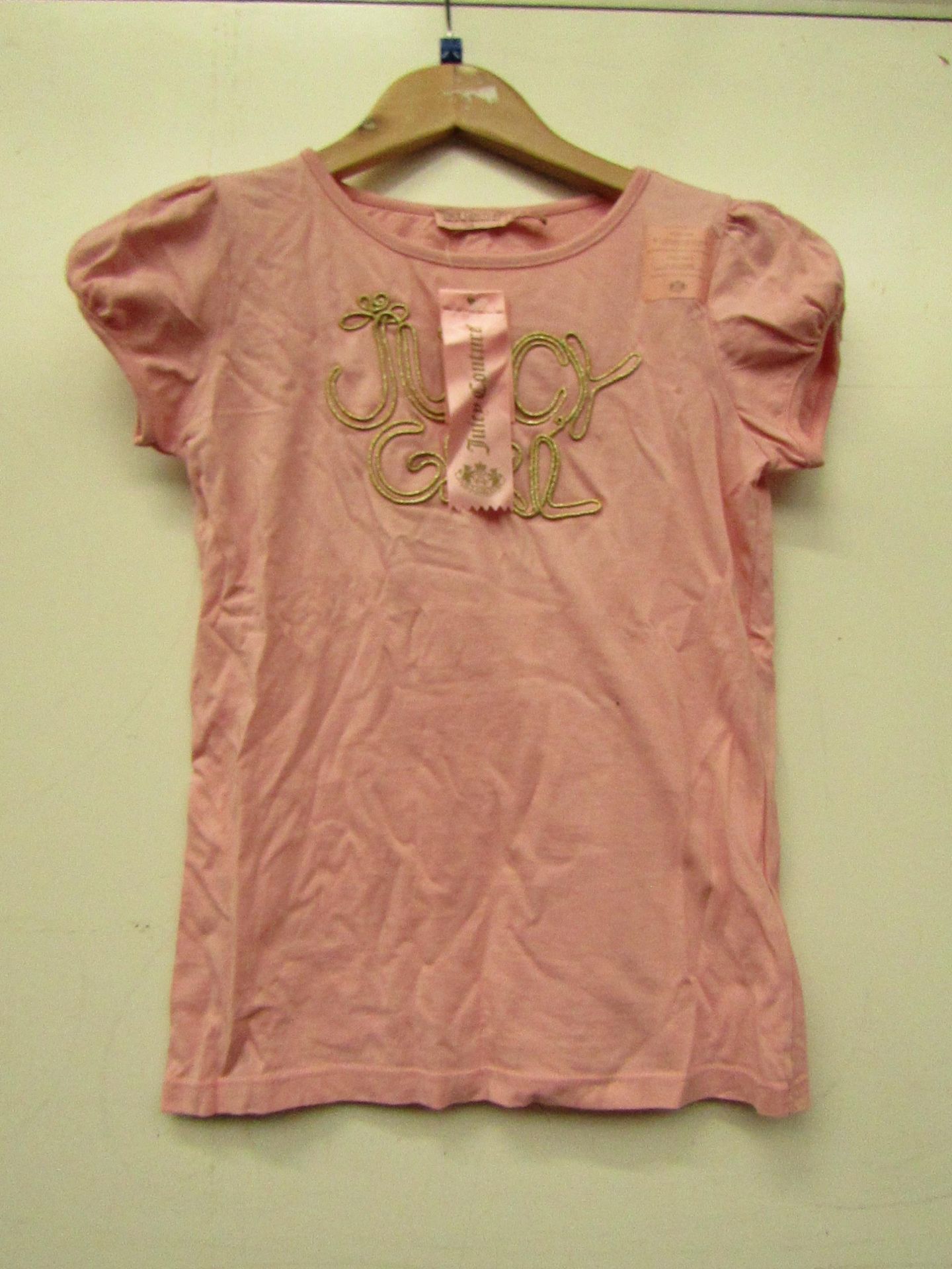 2x Girls Juicy Couture Pink T Shirts, new with tags, age 14