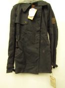 Ladies Belstaff Black Prince Aviator style water proof Jacket, new with tag size 46