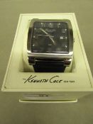 Kenneth Cole gents watch, not ticking but looks unused, I orignal box