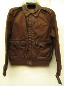 Ralph Lauren Type A2 Leather Bomber jacker, unused, RRP £350, size XXL