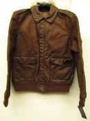 Ralph Lauren Type A2 Leather Bomber jacker, unused, RRP £350, size Medium