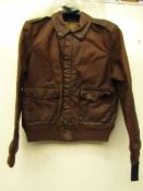 Ralph Lauren Type A2 Leather Bomber jacker, unused, RRP £350, size Large
