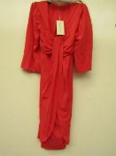 James Lakeland Coral Coloured dress, new size 14