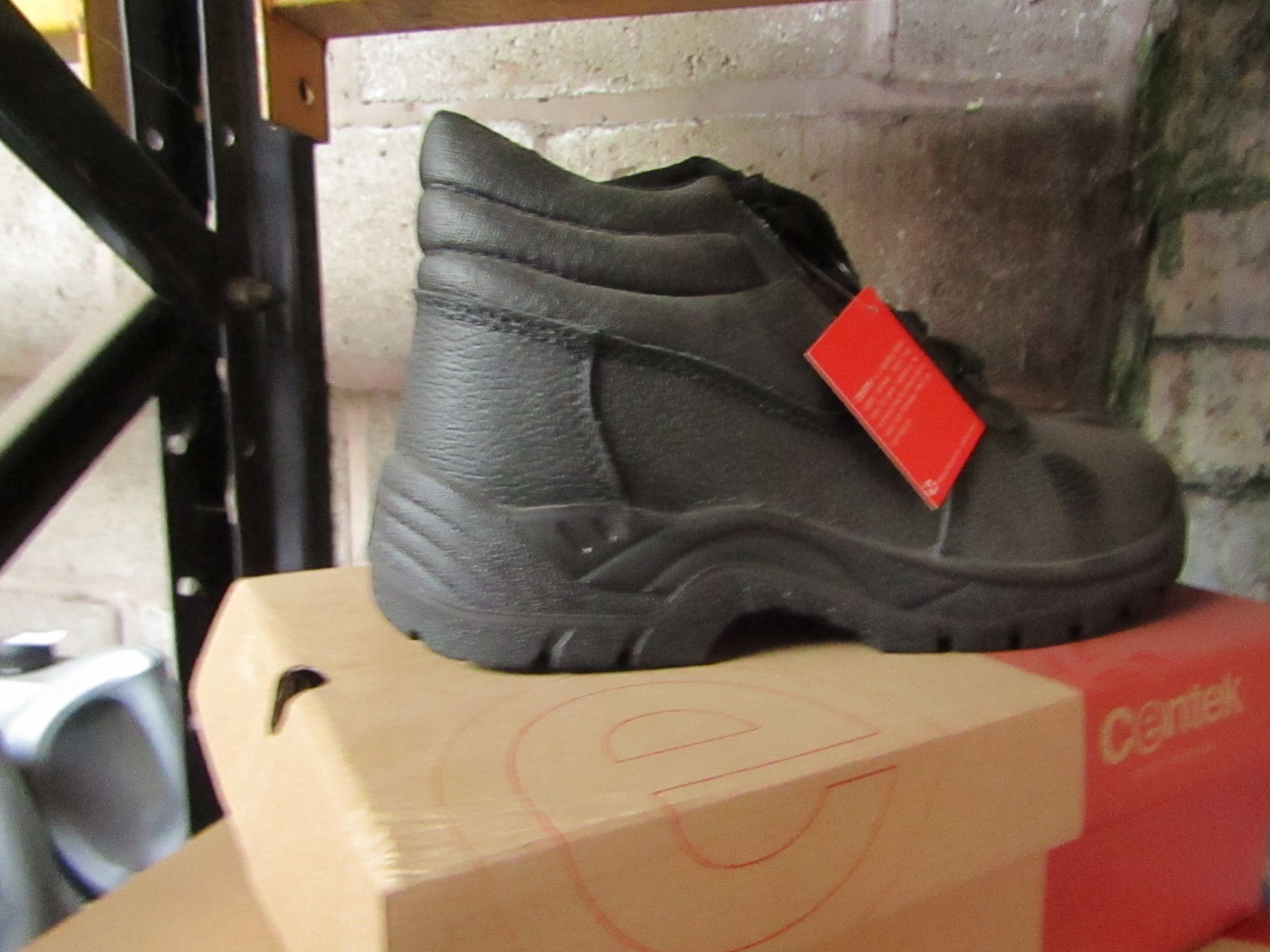 Centek - Black Steel Toe Cap Boot - Size 9 - New & Boxed.