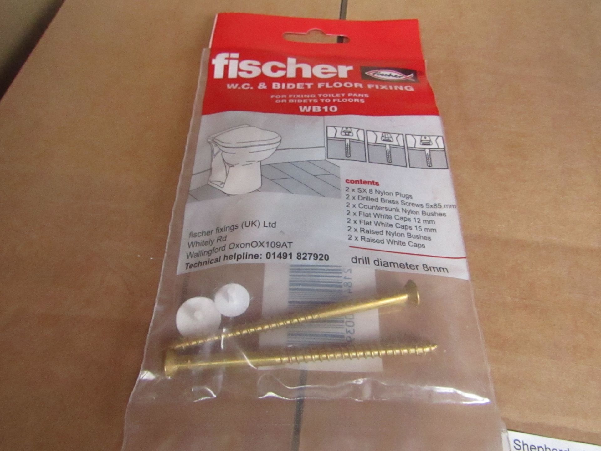 Box of Approx 35+ Fischer - W.C. & Biget Floor Fixing (Pack of 2) - New & Packaged.