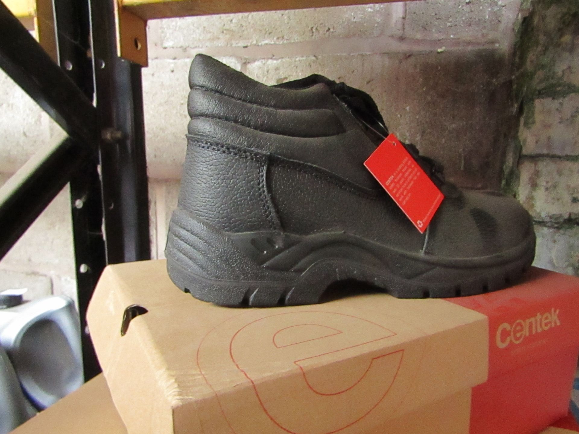 Centek - Black Steel Toe Cap Boot - Size 9 - New & Boxed.