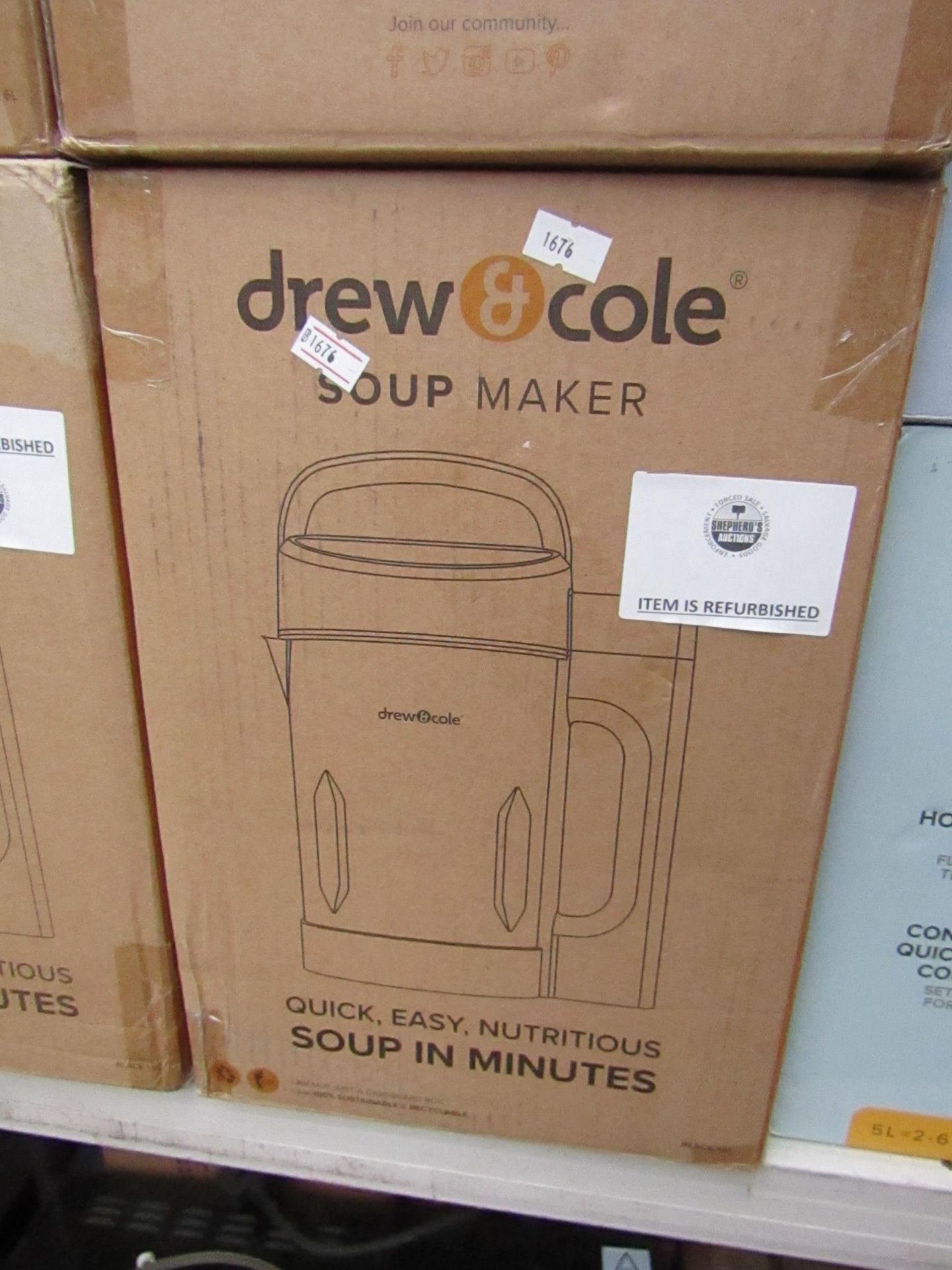 | 1X | DREW AND COLE SOUP CHEF | BOXED AND REFURBISHED | NO ONLINE RESALE | SKU C5060541516809 | RRP