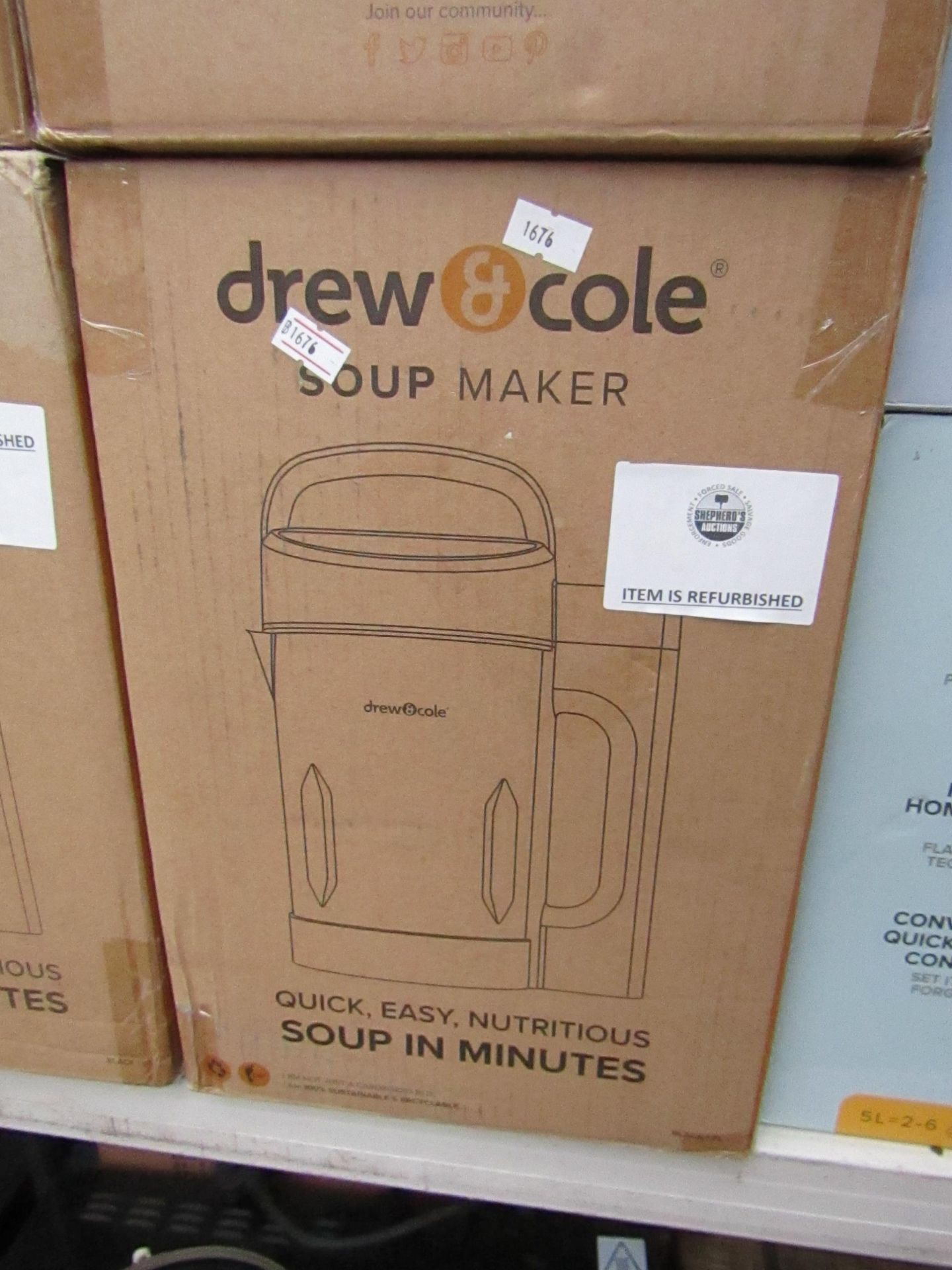 | 1X | DREW AND COLE SOUP CHEF | BOXED AND REFURBISHED | NO ONLINE RESALE | SKU C5060541516809 | RRP