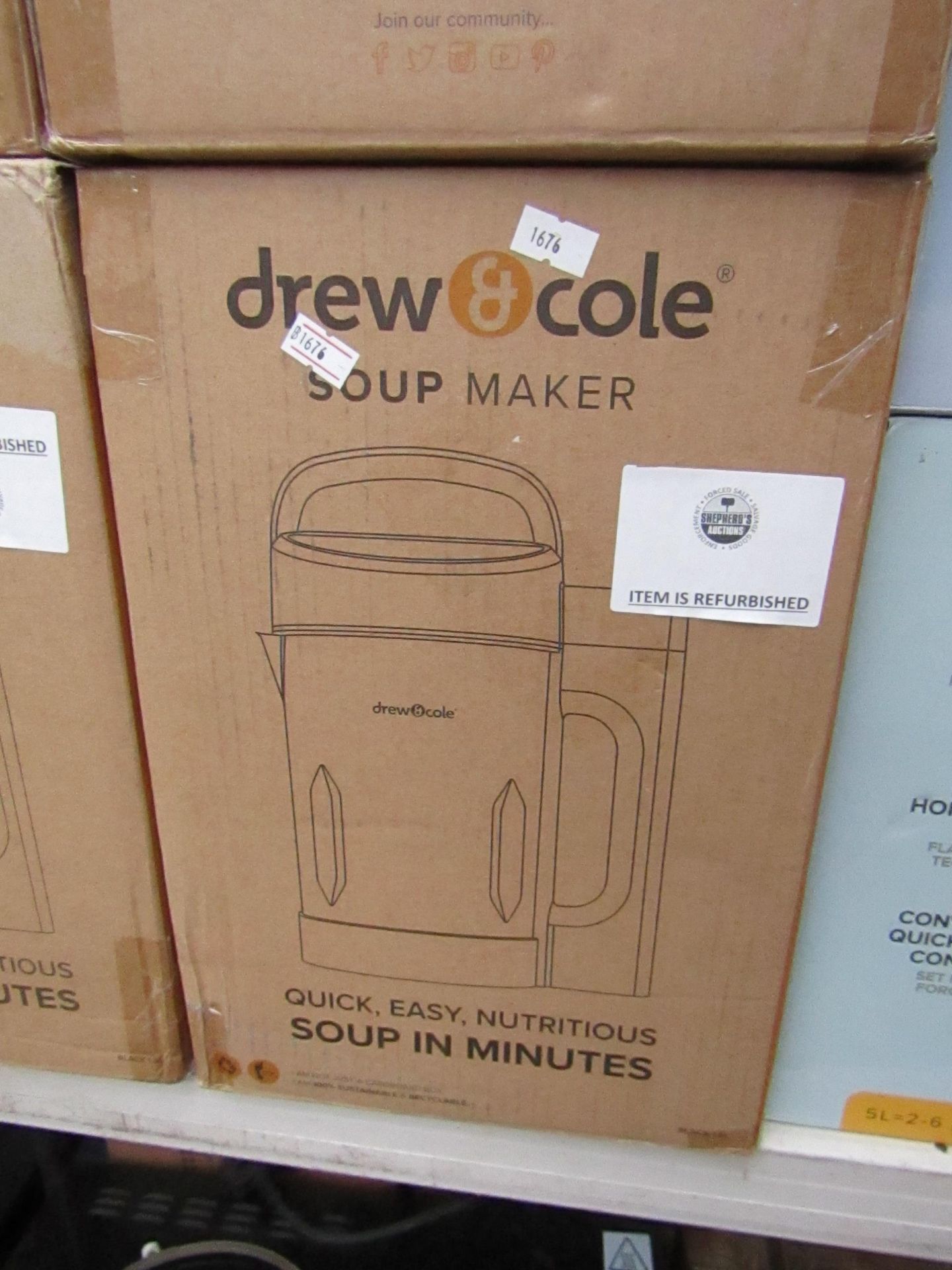 | 1X | DREW AND COLE SOUP CHEF | BOXED AND REFURBISHED | NO ONLINE RESALE | SKU C5060541516809 | RRP