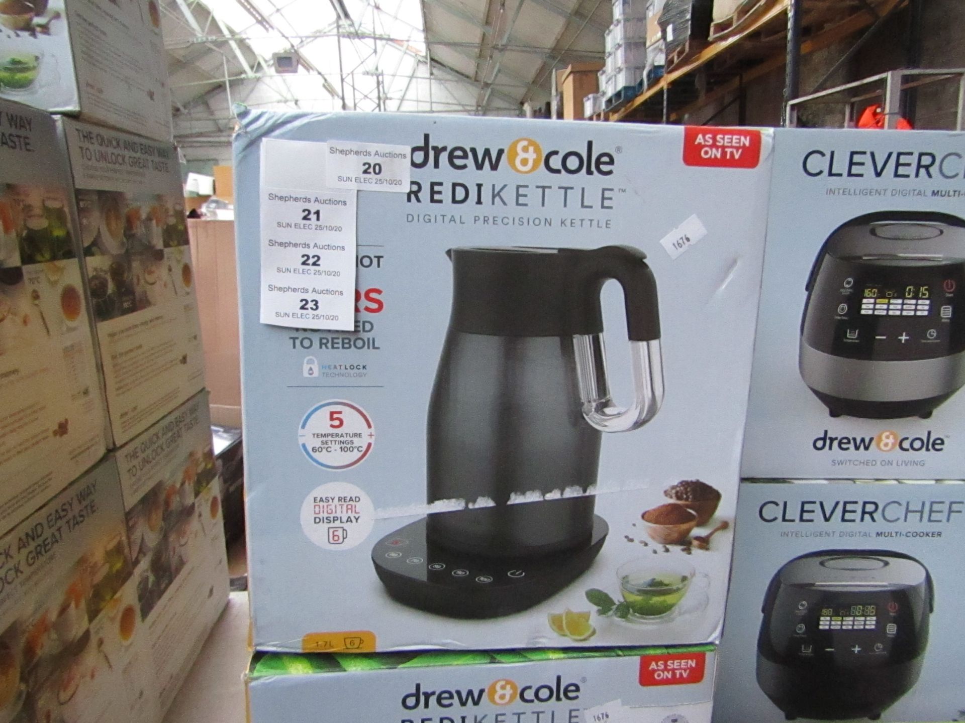 | 1X | DREW AND COLE REDI KETTLE | REFURBISHED AND BOXED | NO ONLINE RESALE | SKU C5060541513587 |