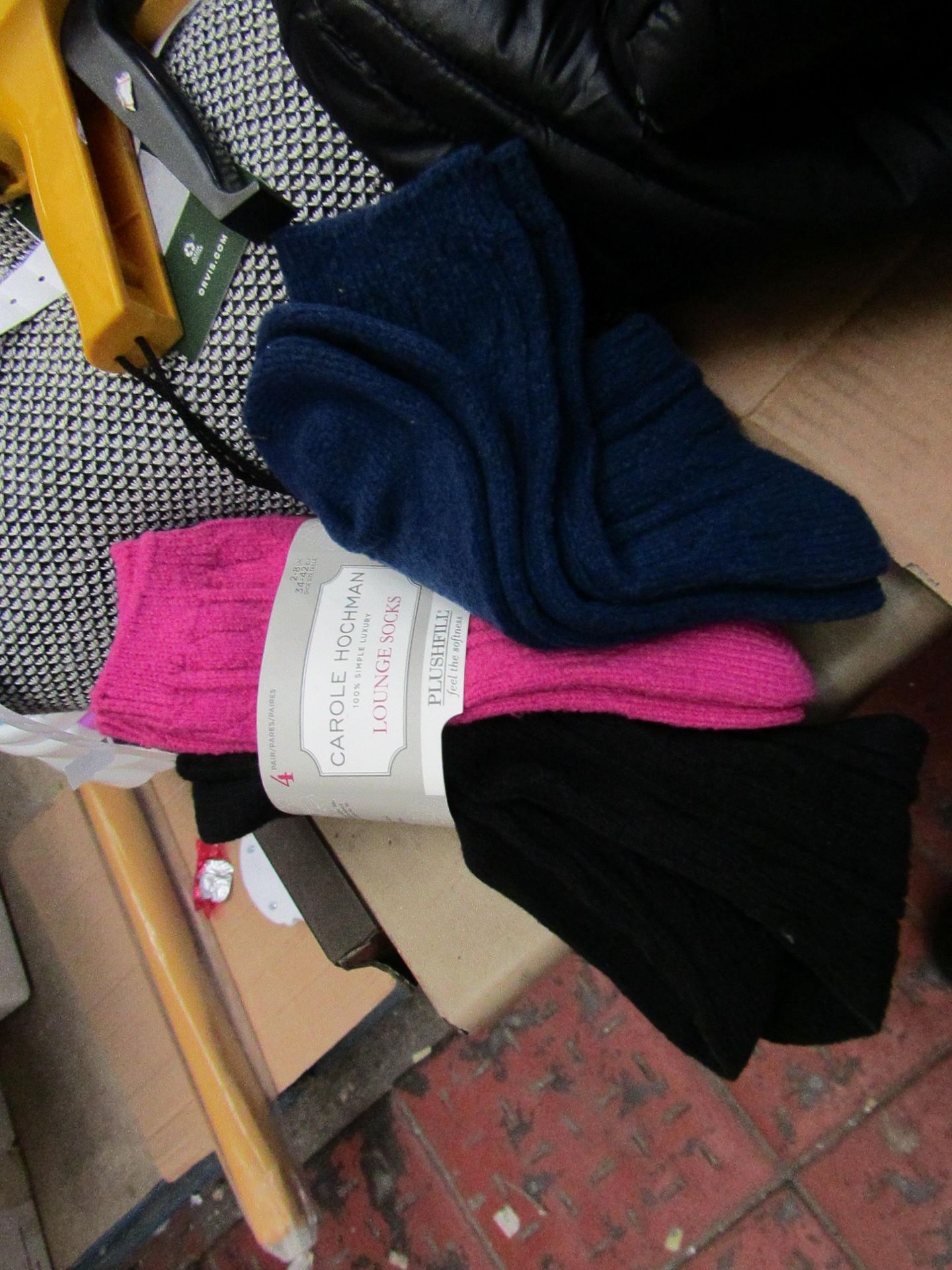 4 pairs of Carole Hochman Lounge Socks. New with tags. Size 2 - 8