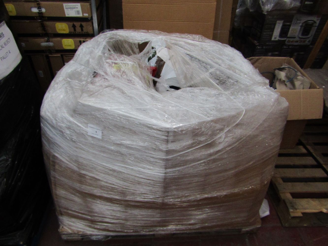 Pallets of Raw Customer electrical returns