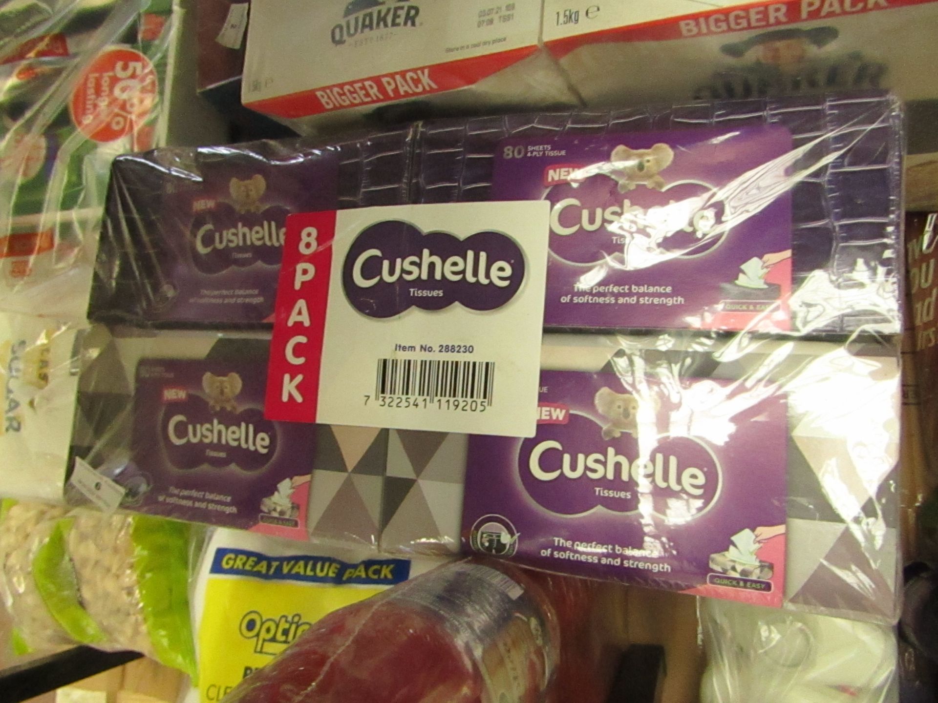 8x Cushelle - Tissues (80 Sheets 4-Ply Tissue) - All Boxed & Packaged.