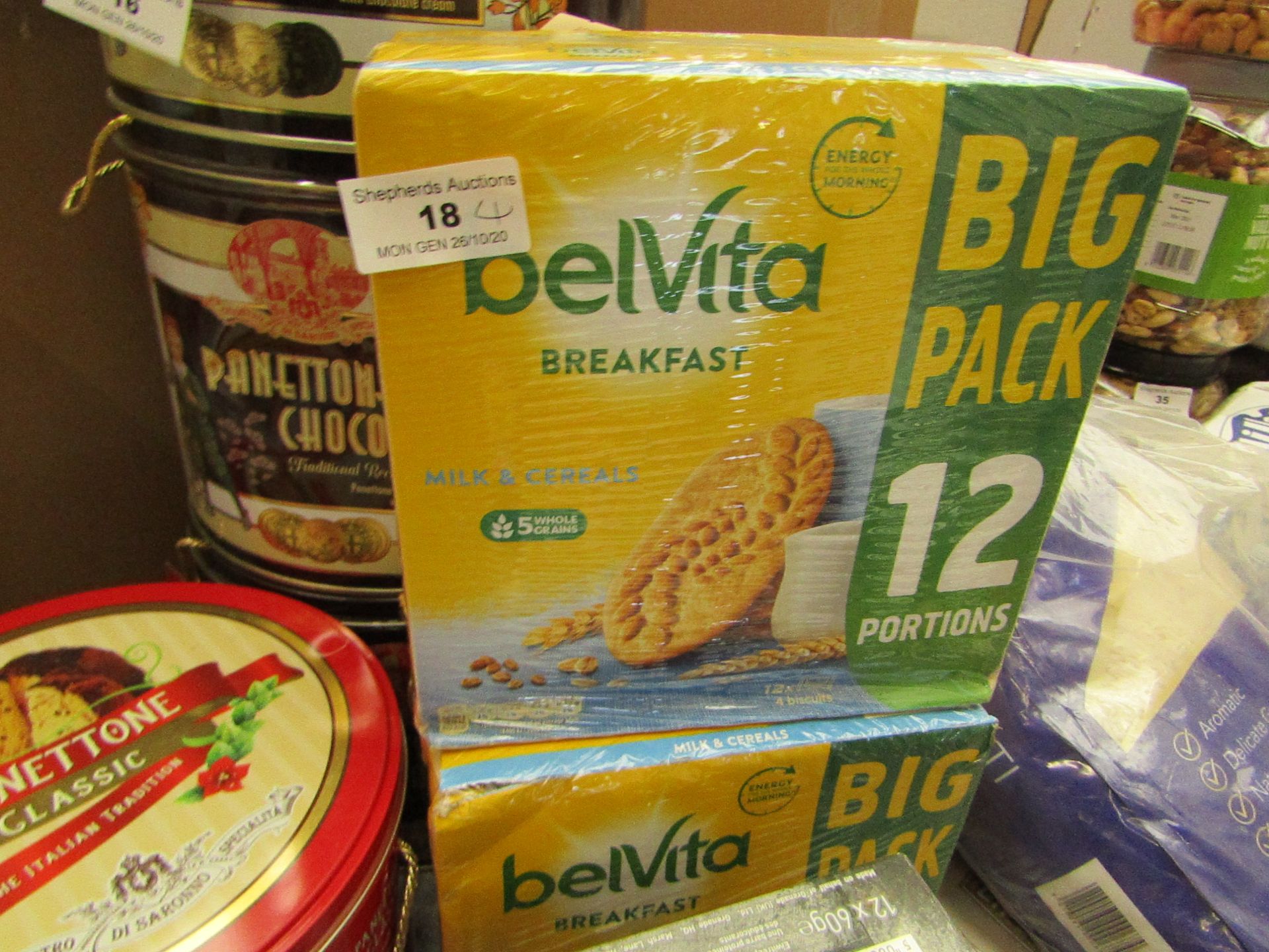 4x Belvita - Milk Cereals (24 Portions) - BB - 31/05/21 - Boxed & Sealed.