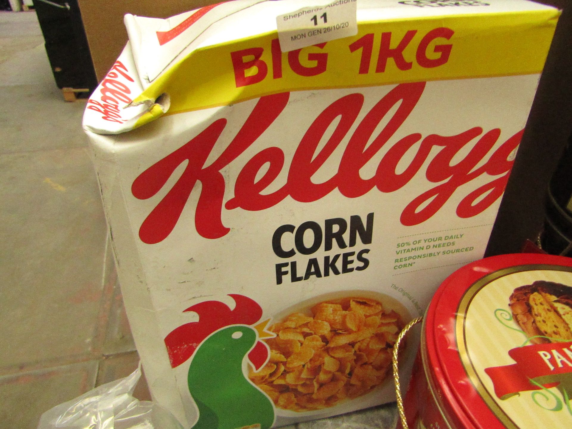 Kellogg - Corn Flakes (1Kg) - BB - 21/06/21 - Box Damaged.