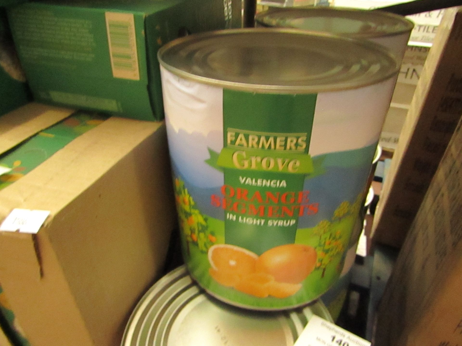 2x Farmers Grove - Valencia Orange Segments In Light Syrup 3000g - Unused.