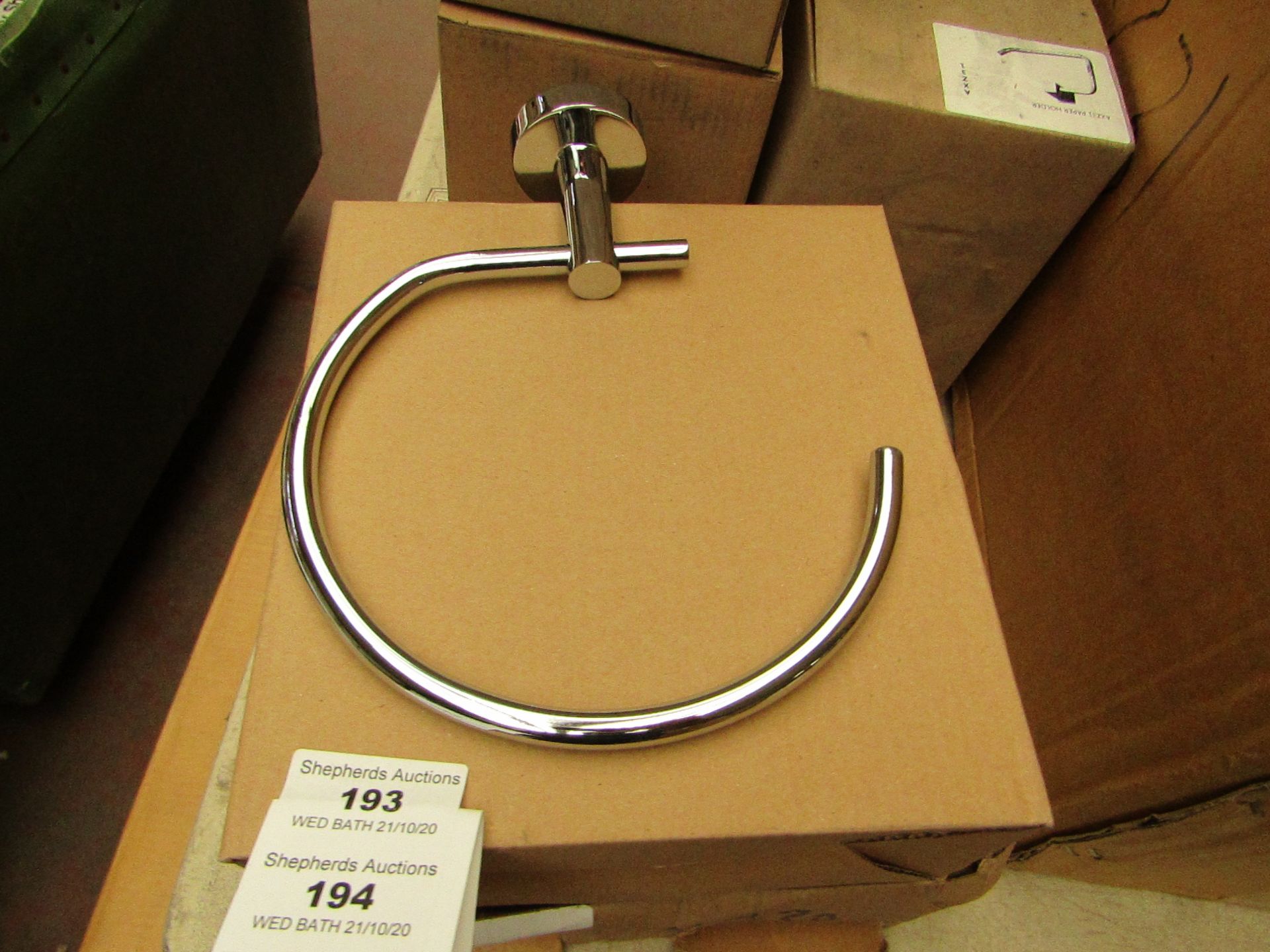 Towel ring, new and boxed. AXZ30