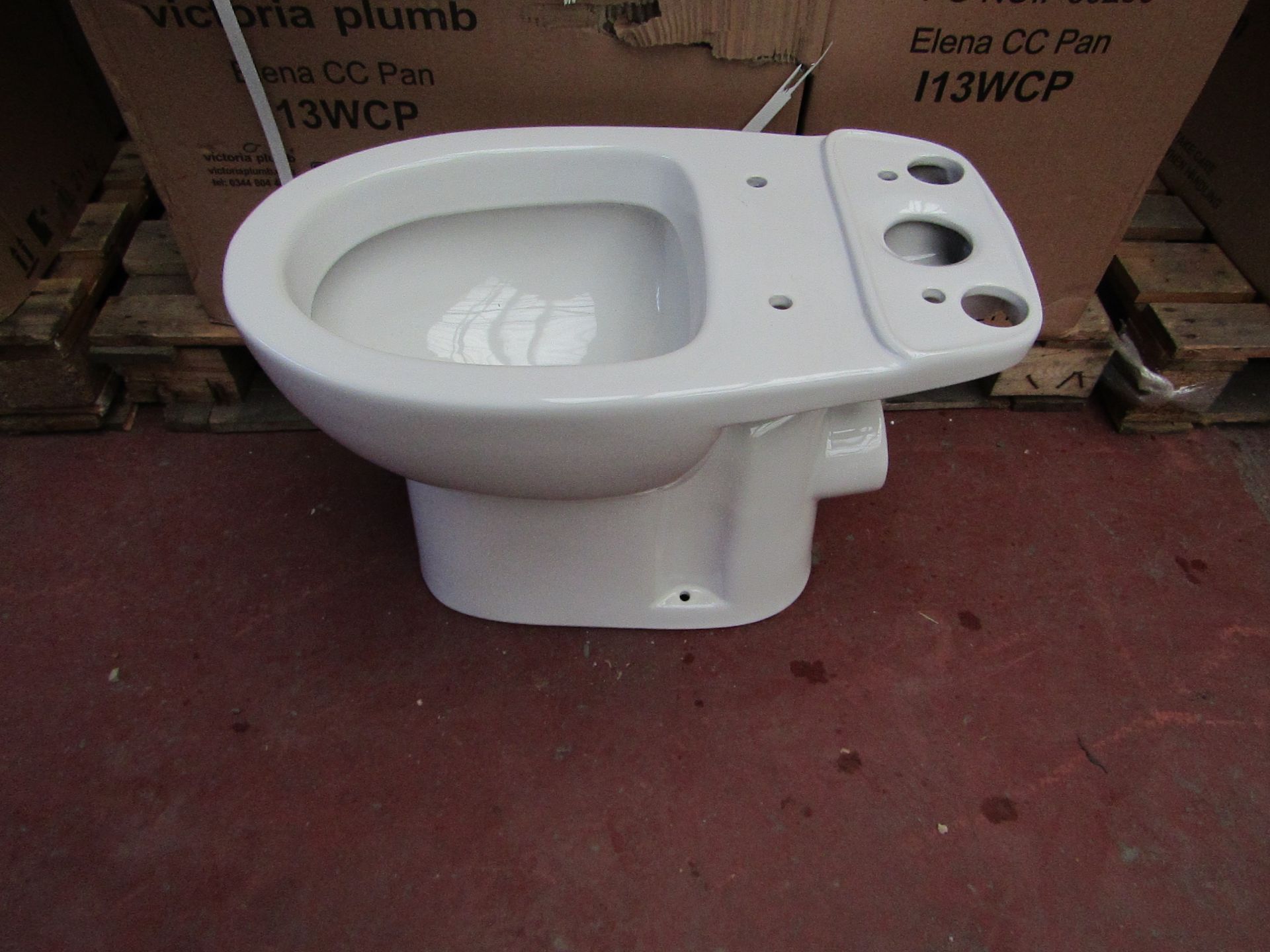 Victoria Plumb Elena CC pan I13WCP toilet pan, new and boxed.