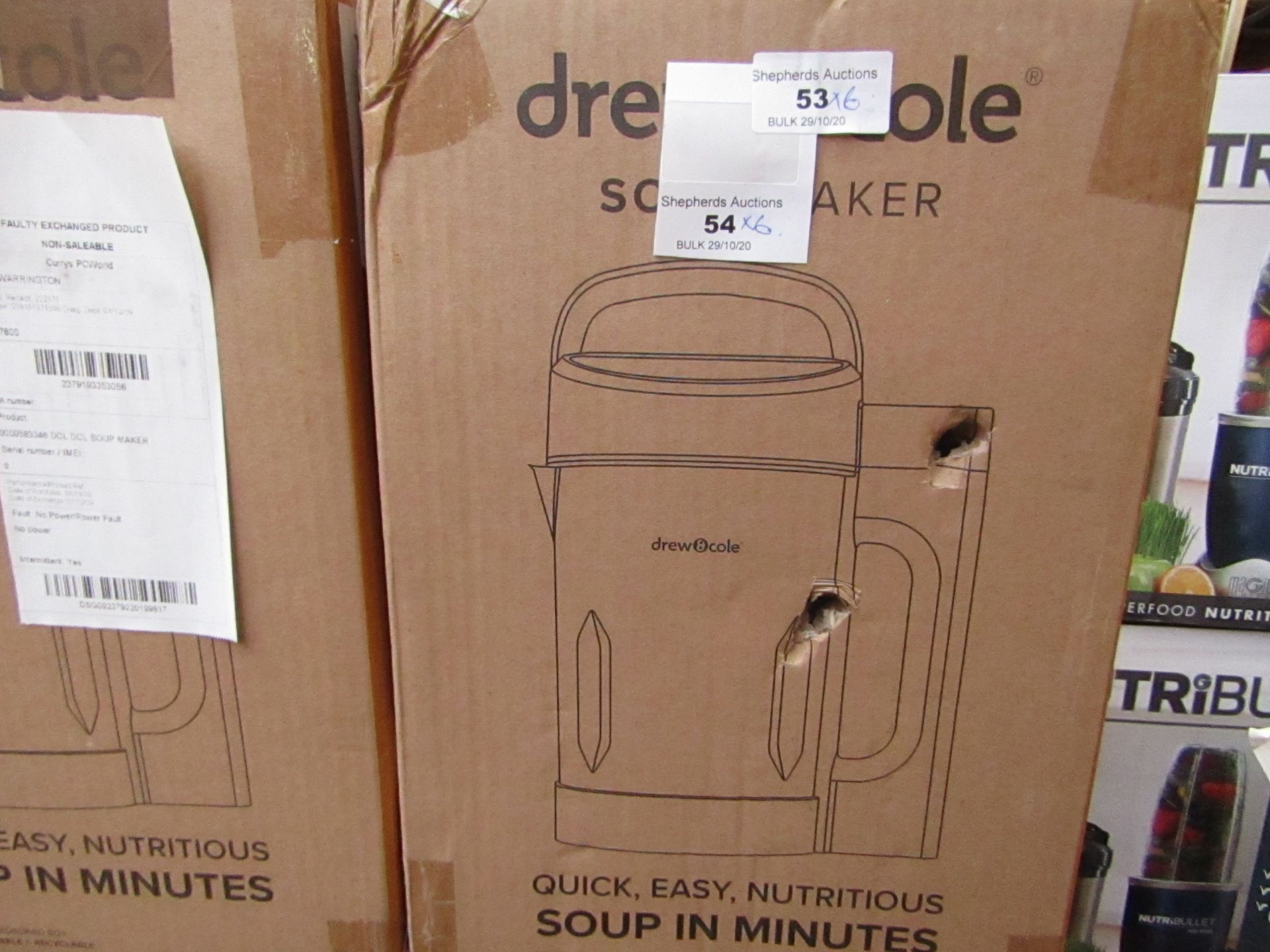 | 6X | DREW AND COLE SOUP CHEF | UNCHECKED AND BOXED | NO ONLINE RESALE | SKU C5060541516809 |