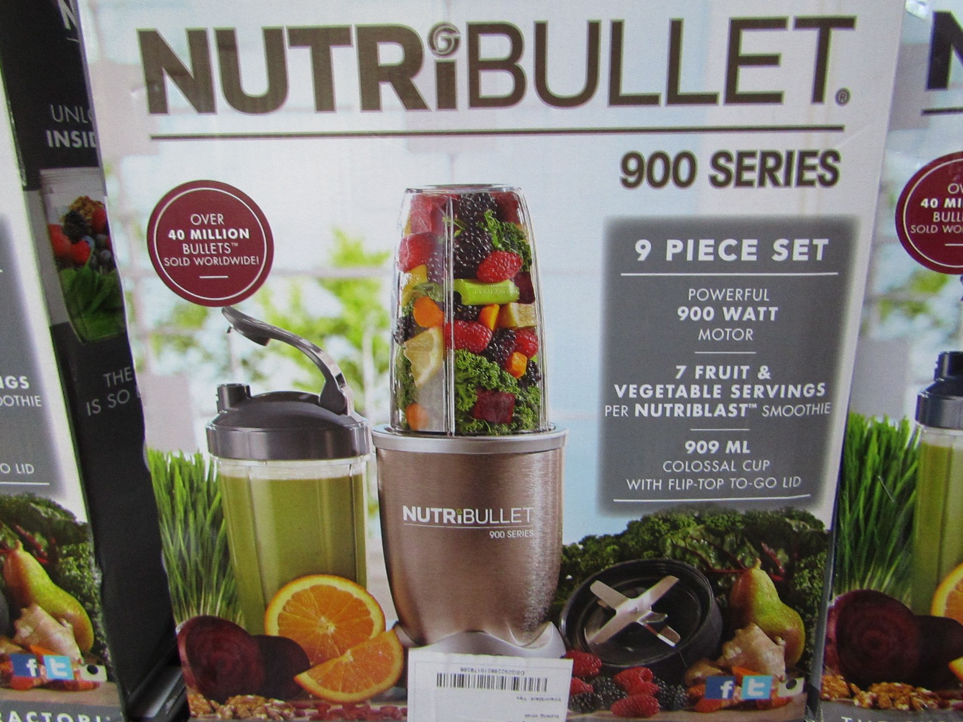 | 8X | NUTRI BULLET 900 SERIES | UNCHECKED AND BOXED | NO ONLINE RE SALE | SKU C5060191467353 |