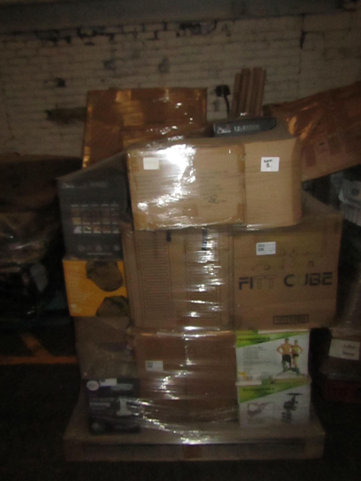 | 1X | PALLET OF UNMANIFESTED HOME FITNESS EQUIPMENT, ALL RAW CUSTOMER RETURNS SOME MAY BE LOOSE