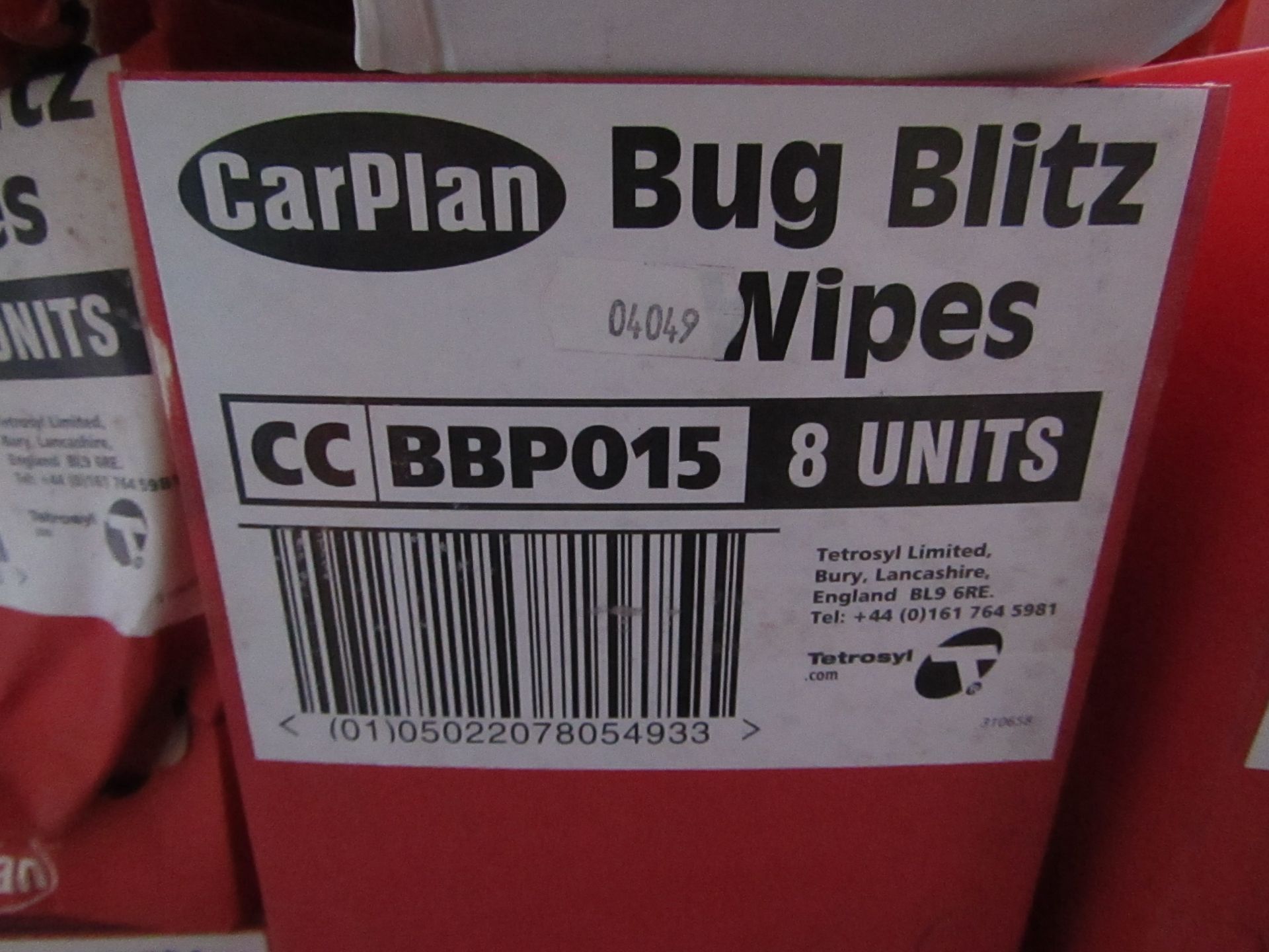 8x CarPlan - Bug Blitz Wipes (15 Per Pack) - Unused & Boxed.