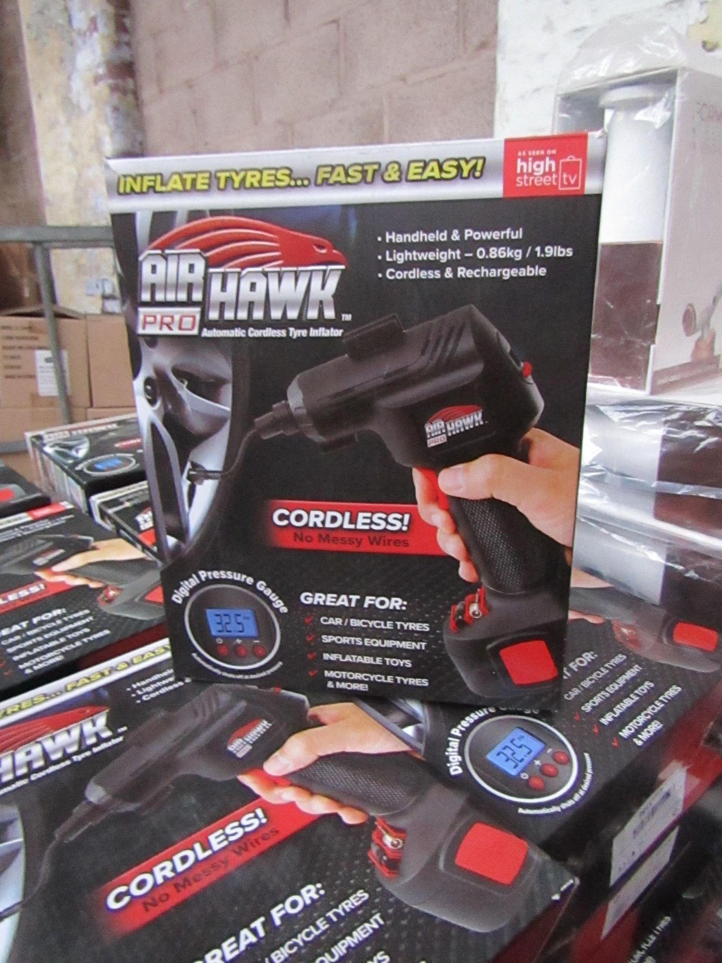 | 1X | AIR HAWK PRO CORDLESS TYRE INFLATOR | REFURBISHED AND BOXED | NO ONLINE RE-SALE | SKU