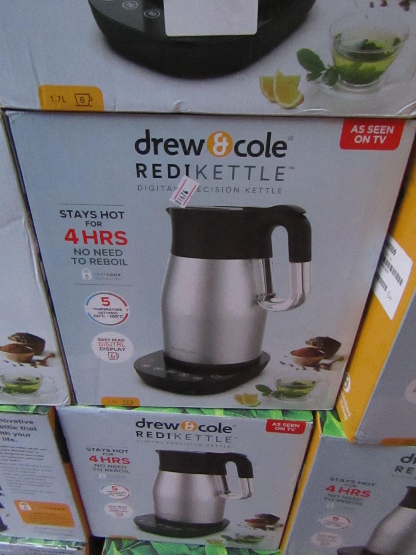 | 4X | DREW AND COLE REDI KETTLE | REFURBISHED AND BOXED | NO ONLINE RESALE | SKU C5060541513587 |