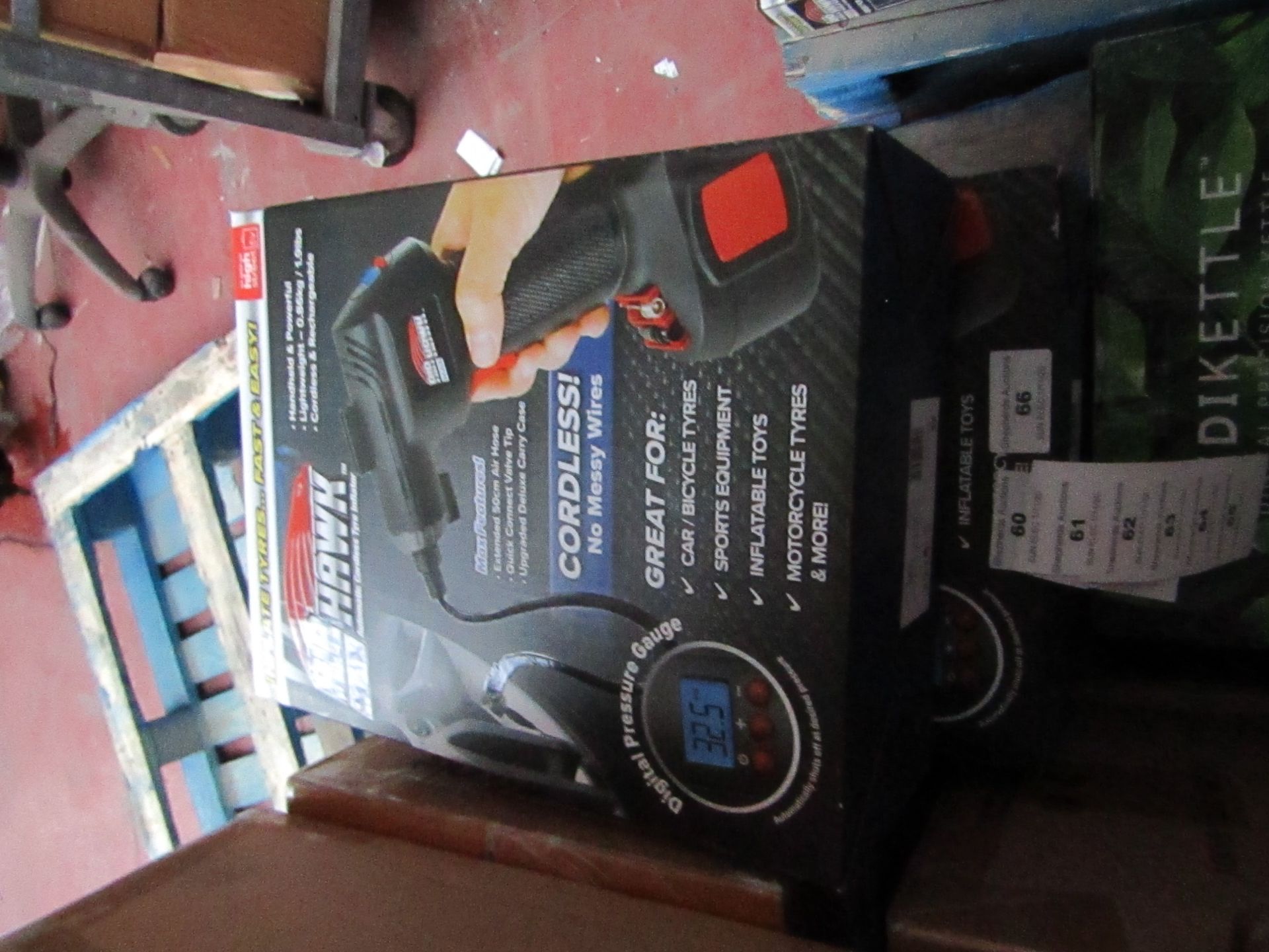 | 1X | AIR HAWK MAX CORDLESS TYRE INFLATOR | REFURBISHED AND BOXED | NO ONLINE RE-SALE | SKU