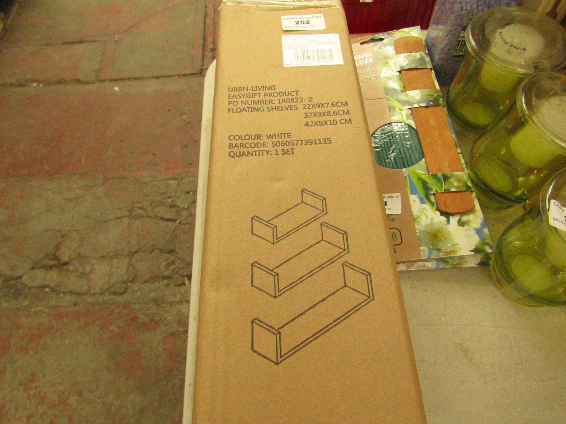 Urban Living - Set of 3 Floating Shelfs - Unused & Boxed.