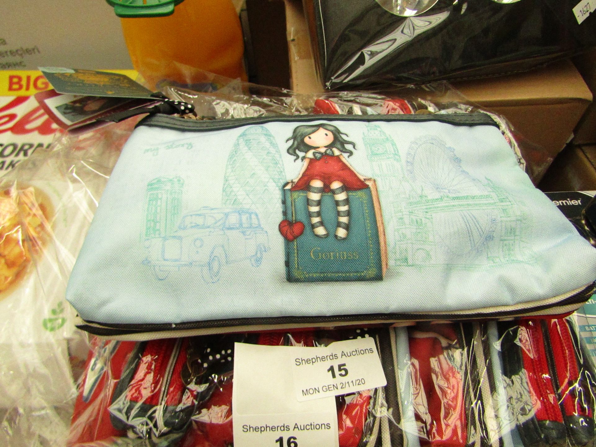 Santoro London Gorjuss - Double Zip Pencil Case - New with Original Tags. RRP £15.00 Each.