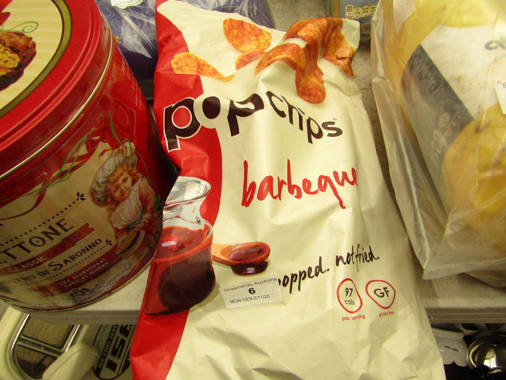 PopChips - Barbeque - 311g - BB - 06/08/21 - Sealed.