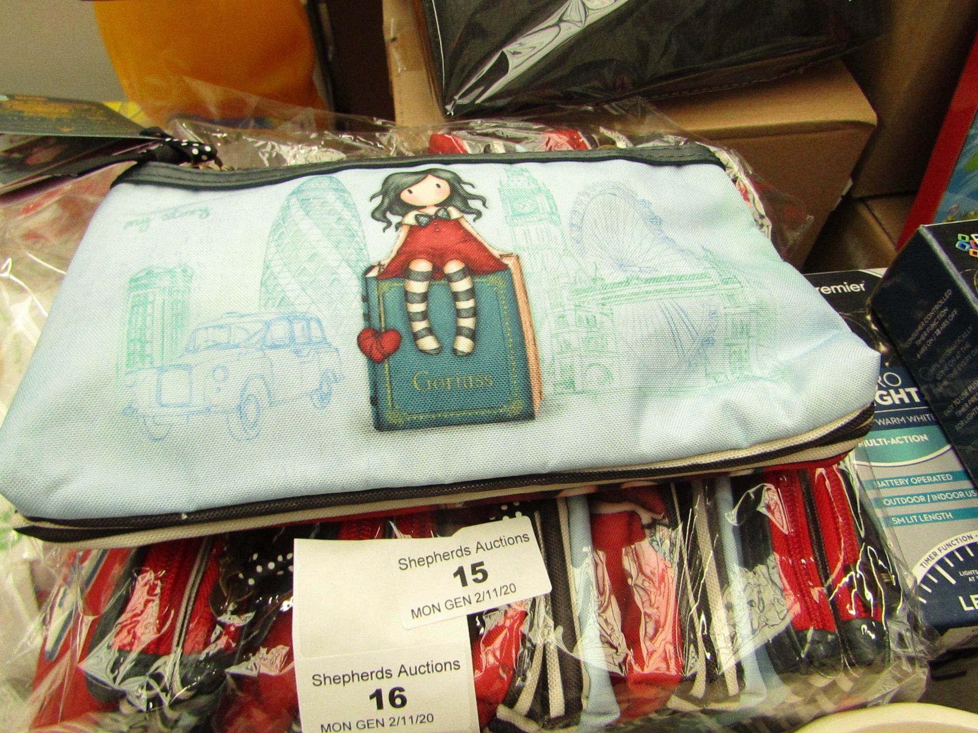 Santoro London Gorjuss - Double Zip Pencil Case - New with Original Tags. RRP £15.00 Each.