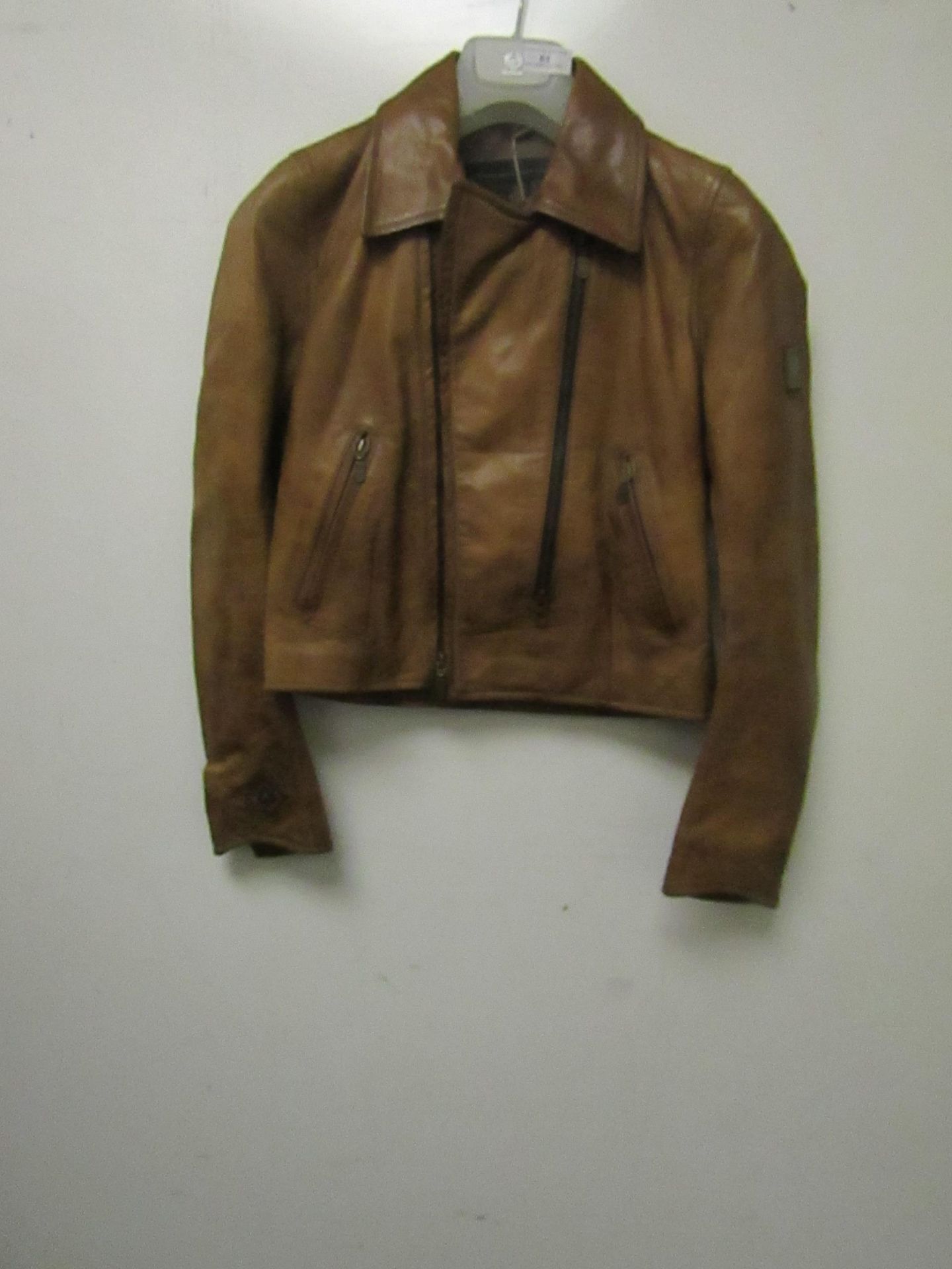 Belstaff Aviator Blousen lady antique cuero jacket, size 40, with tags,