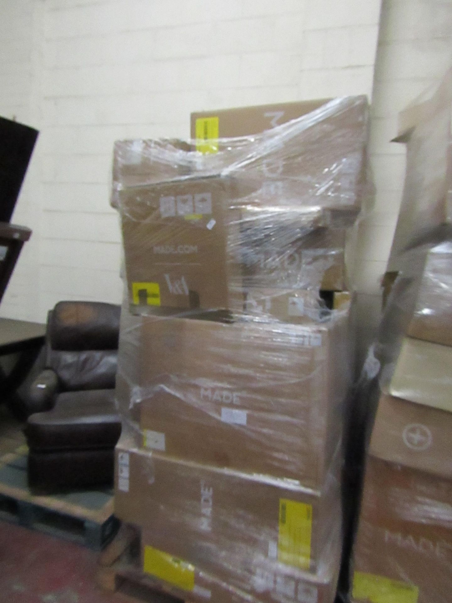 | 1X | PALLET OF MADE.COM RAW CUSTOMER RETURNS, THE PALLET IS OVER 6FT TALL, THE PALLET CAN