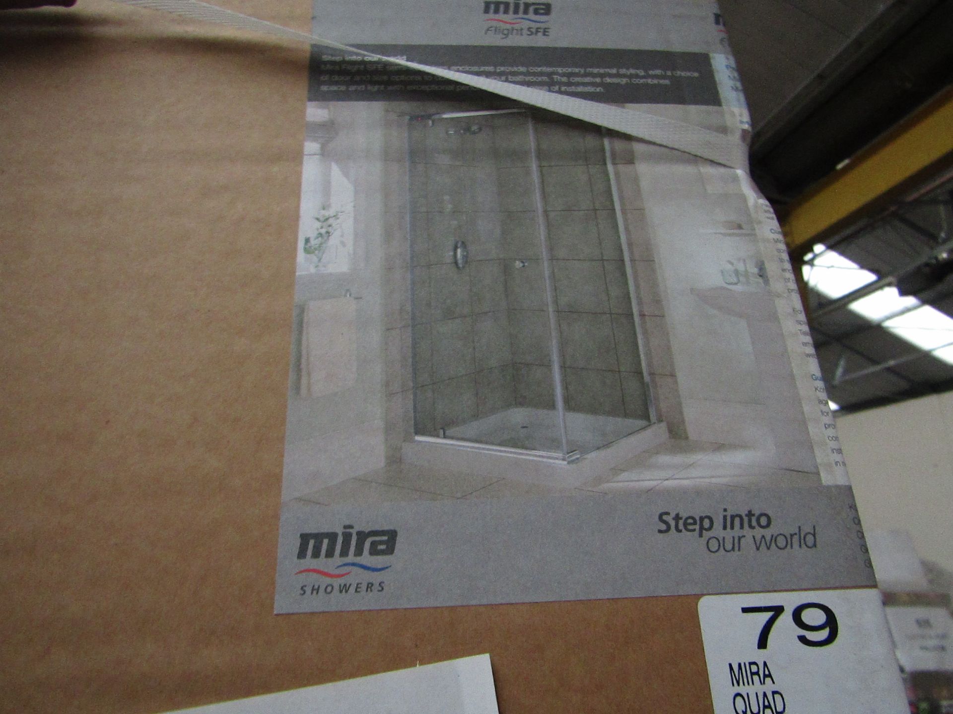 Mira left hand 1000 x 800mm quad door, new and boxed. 108094