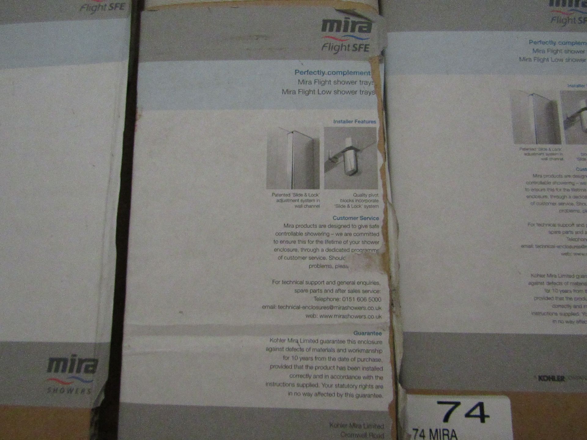Mira bifold enc 1200mm, new and boxed.