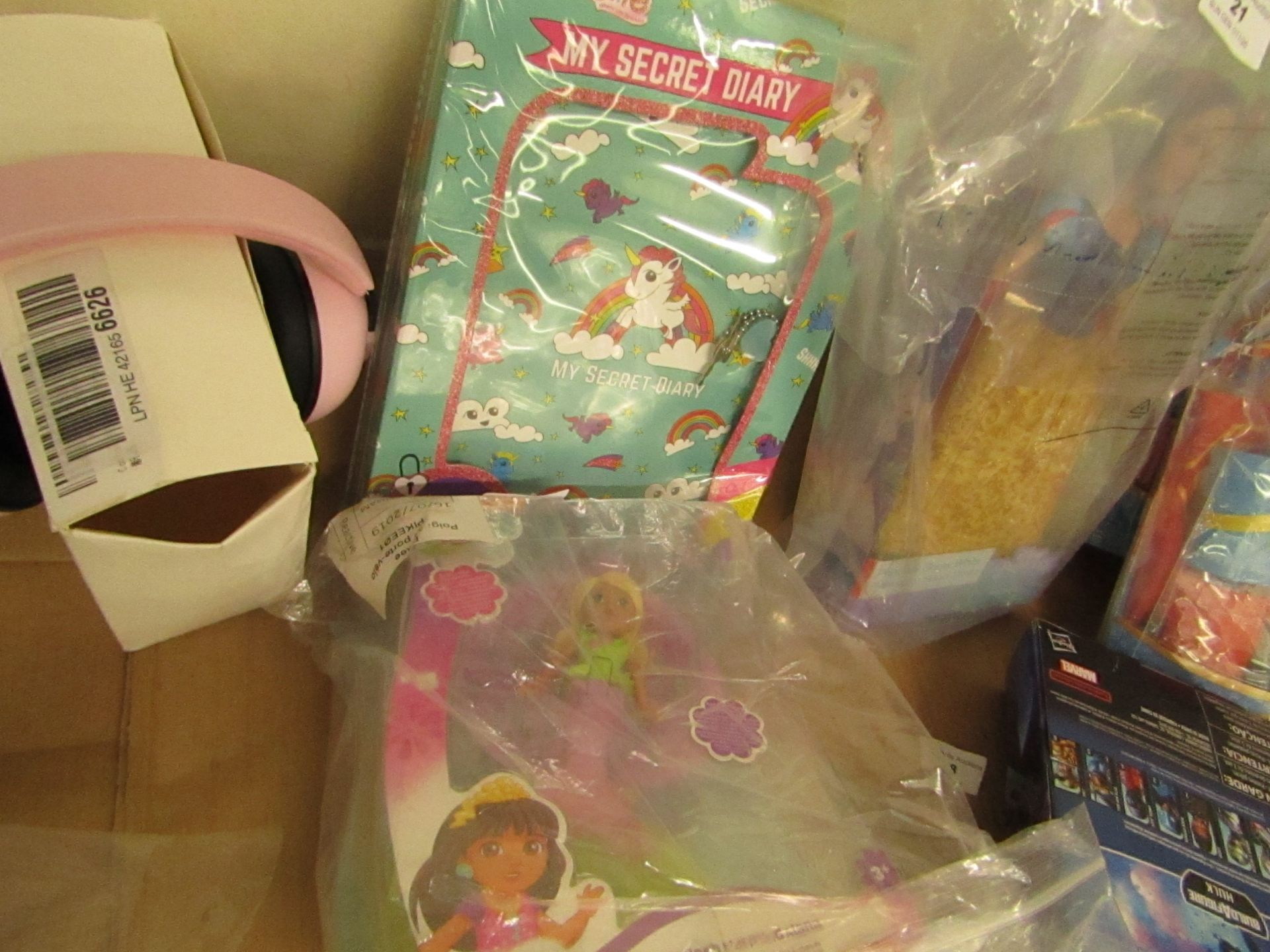 2 Items Being a Dora & Friends Figure & a Girlzone Secret Diary. Packaging damaged but products