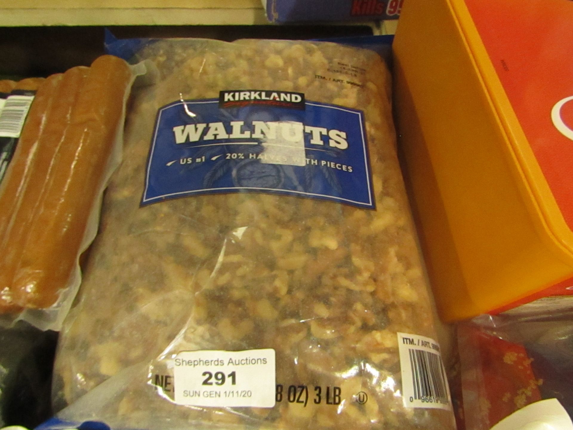1.36kg Kirkland Walnuts. BB 16/4/21