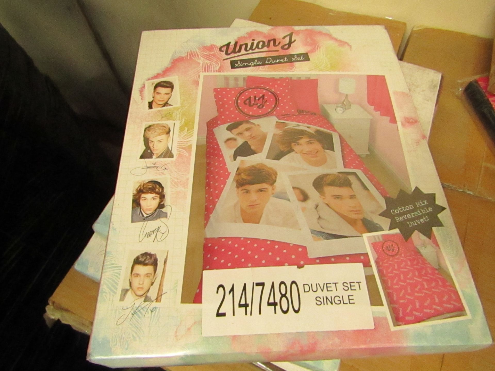 Box of 6 x Union J Single Bedding Set. New & Packaged